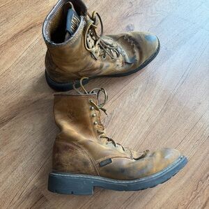 ARIAT Cascade Brown Leather Work Boots Mens 9.5